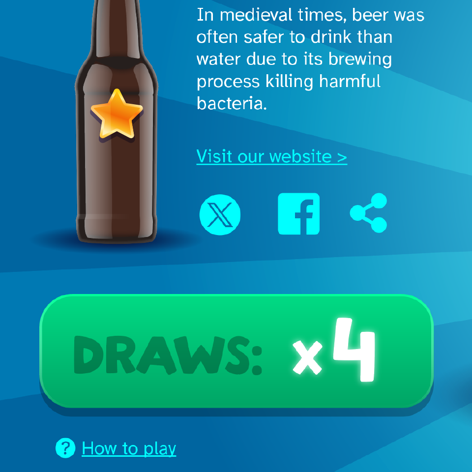 Brand activation campaign featuring the Bottle Quest game