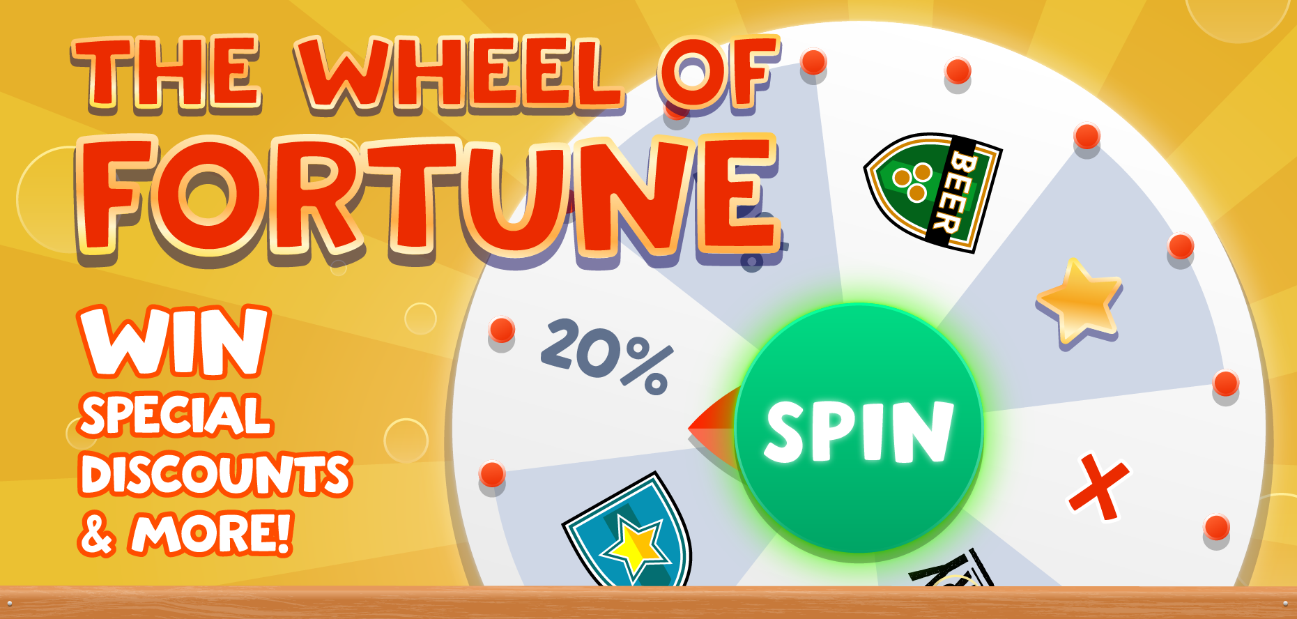 The Spin Tap promotional game interface designed by Catuma