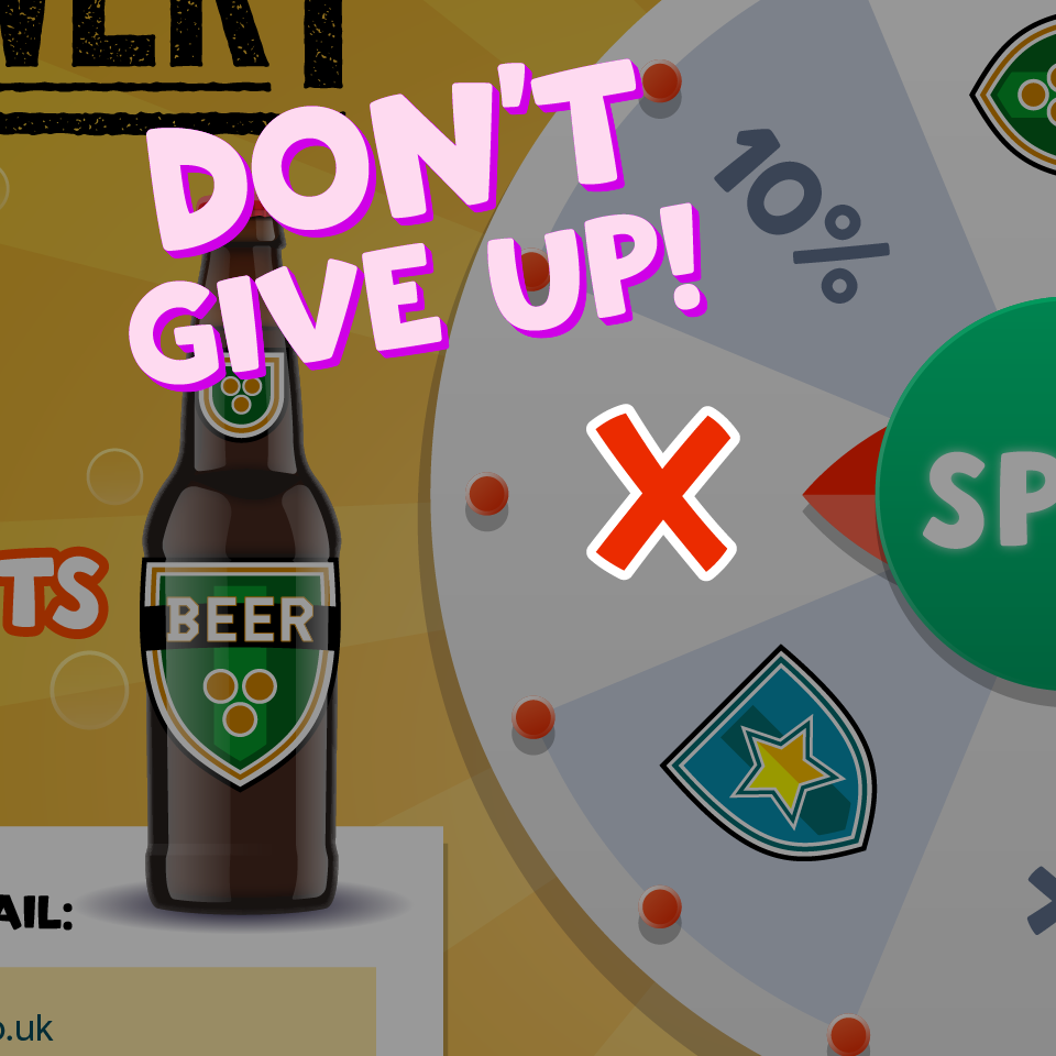 Brand promotional campaign featuring The Spin Tap game