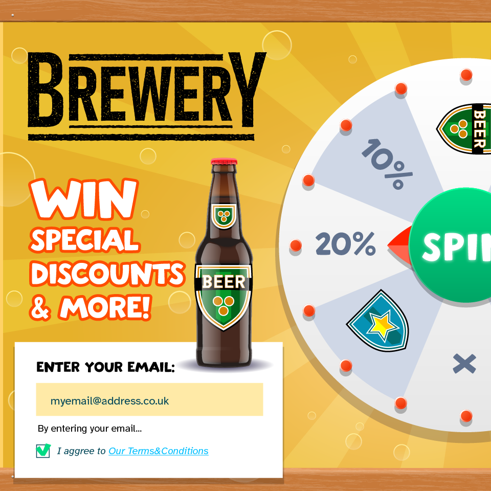 User playing The Spin Tap game for brand engagement